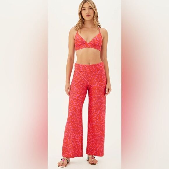 New! Trina Turk TRELLIS SWIM PANT COVERUP - Picture 1 of 5